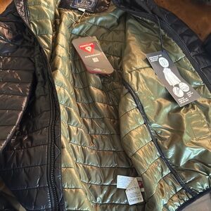 Men's Black and Olive Jacket